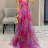 Giselle - Deslumbrante vestido com padrão floral