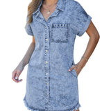 Kaelia | Vestido Camisa de Denim