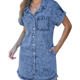 Kaelia | Vestido Camisa de Denim