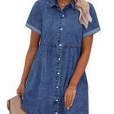 Jane | Vestido Camisa de Denim