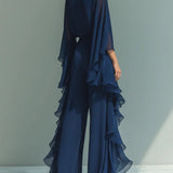 Aurora | Conjunto Elegante em Chiffon com Volantes