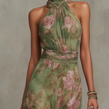 Sofia | Vestido de Verão Elegante com Padrão de Flores