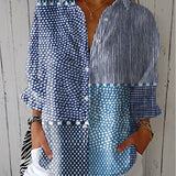 Fiora | Blusa Ocean Patchwork