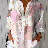 Fanny | Blusa de Margaridas em Patchwork