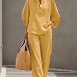 Lourena | Conjunto de Linho e Calças Largas