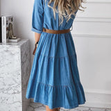 Barbara | Vestido de Denim Casual Elegante
